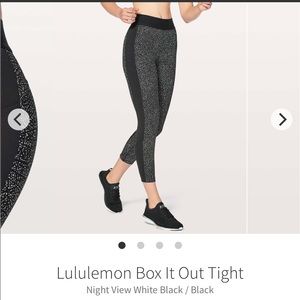 Lululemon box it out tight/leggings
